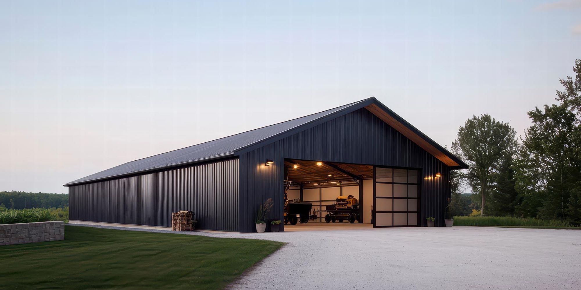 Amish Pole Buildings building project in Fredericksburg, Ohio