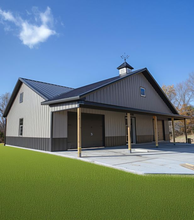 Multi-bay garage with workshop space