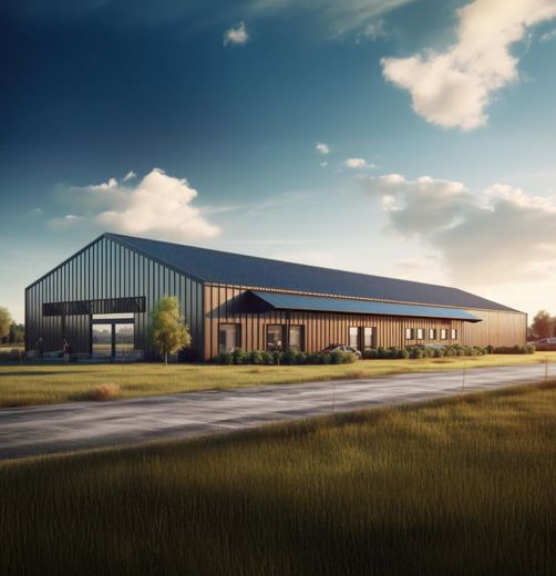 Commercial pole building for business use in Northeast Ohio