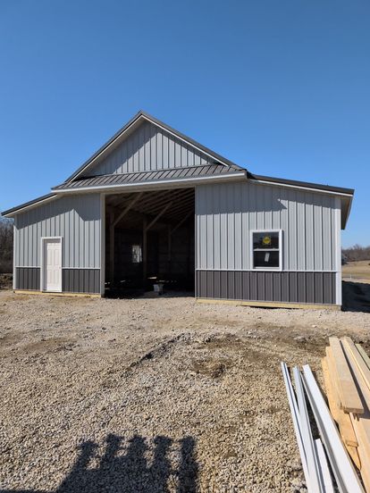 Completed agricultural building project