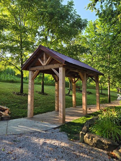 Completed pole barn project by Amish Pole Buildings